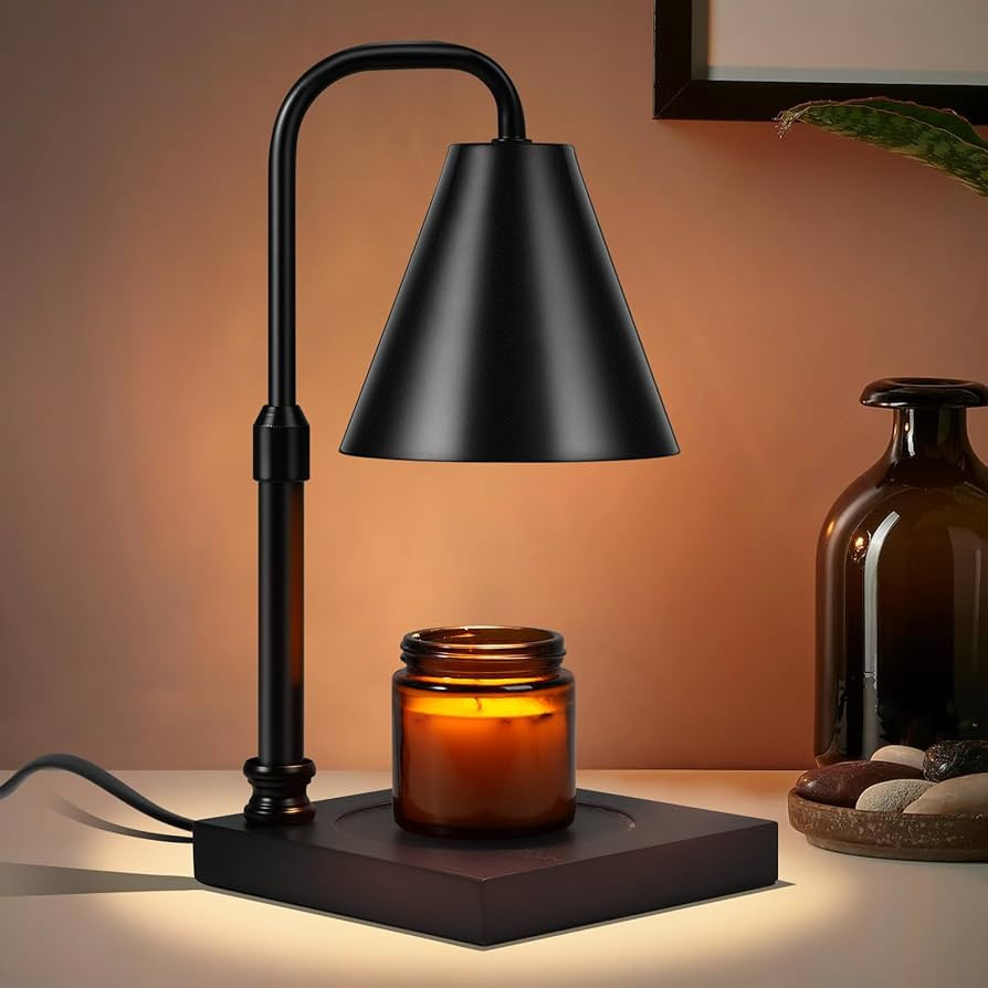 Hansanti Candle Warmer Lamp with Dimmer, Adjustable Height Metal Candle Wax Warmer Warming Lamp 2... | Amazon (US)