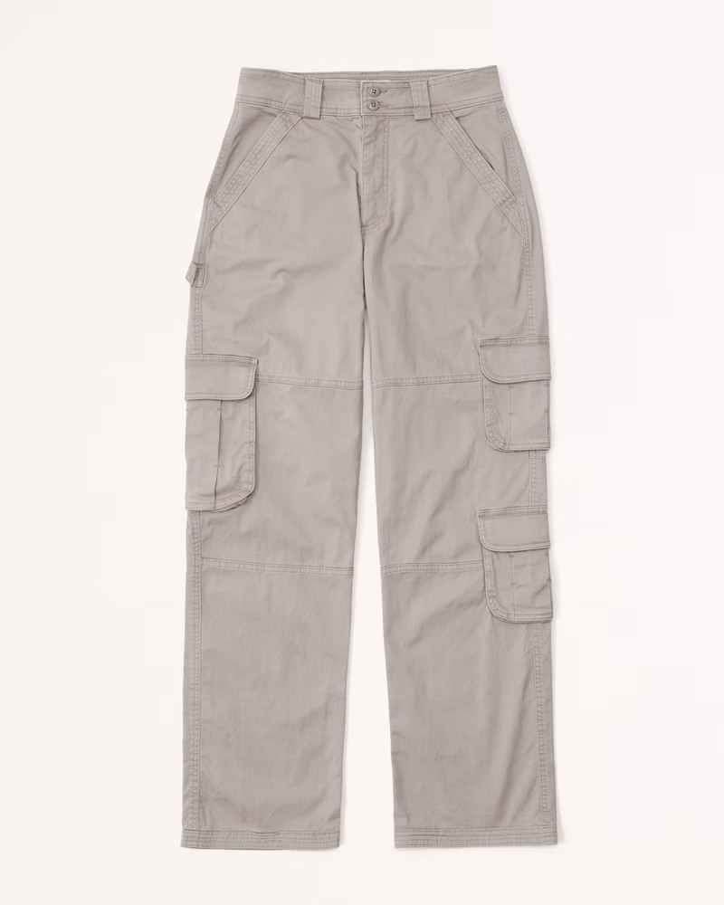 Women's Curve Love Relaxed Cargo Pant | Women's Bottoms | Abercrombie.com | Abercrombie & Fitch (US)