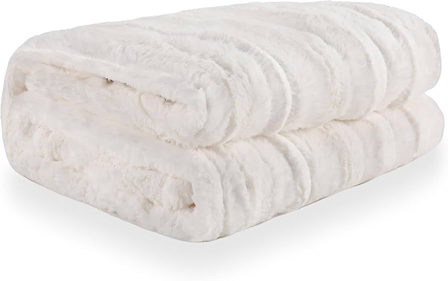 DUODUO Heated Throw Blanket 50"x60"Faux Fur Heated Throw Machine Washable Fast Heating with 4 Hea... | Amazon (US)