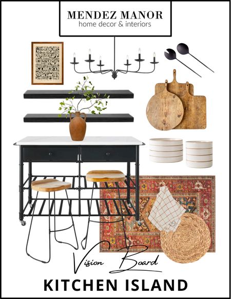 Dropping in a kitchen island vision board to set the scene for all the cooking and entertaining the holiday season entails! Wooden accents like these simple counter stools and rustic cutting boards make the space feel perfectly cozy.  

#kitchen #kitchenisland #kitchenaccessories #cozyhome

#LTKhome #LTKHoliday #LTKSeasonal