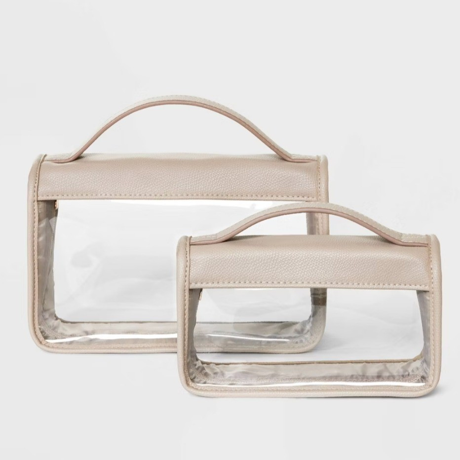 Travel Pouch - A New Day™Fit & styleTravel pouchWoven design in plasticSee-through sides for visible contentsUnstructured with single compartmentZipper closureTop handle

#LTKHome #LTKootd #LTKTravel