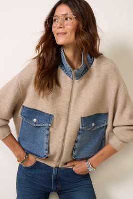 BLANKNYC Women's Glow Up Jacket, Size Large, Darksand Tan | Evereve
