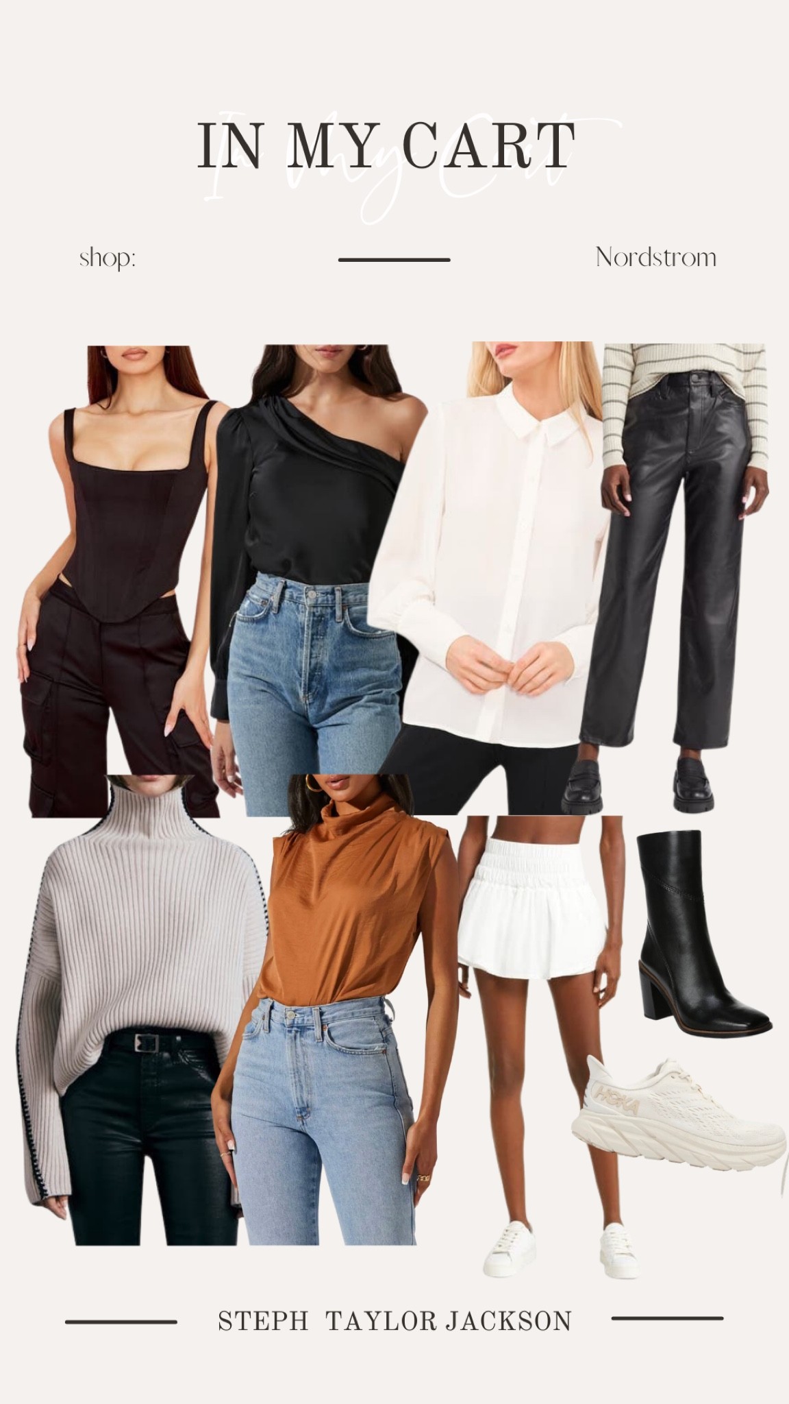 New at Nordstrom! Fall fashion, fall outfits, boots, sweaters, leather pants, corset tops, free people, Hoka, blouse, wear to work, Steph Taylor Jackson 

#LTKworkwear #LTKunder100 #LTKstyletip