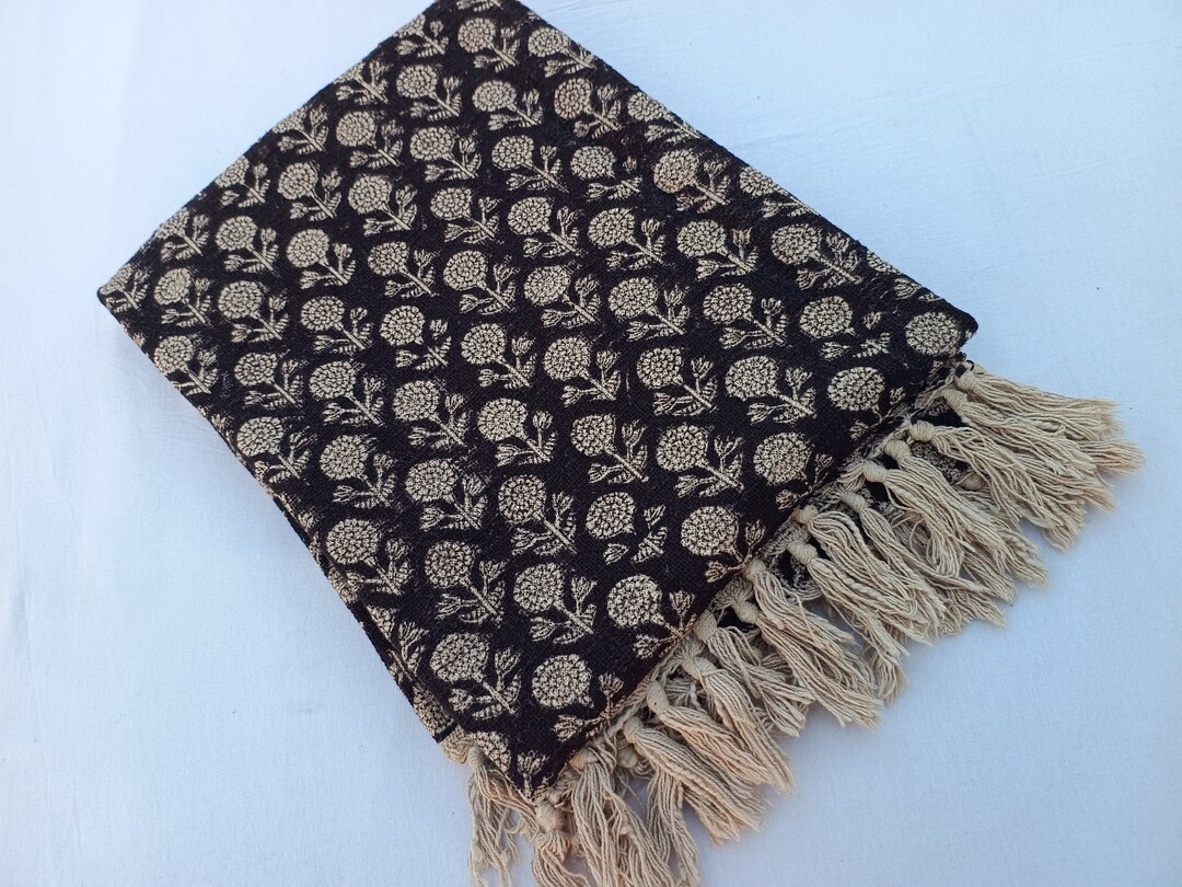 Home Inspiration Handmade Throw Handblock Print Throw Cotton Throw Blanket Sofa Décor Room Déco... | Etsy (US)