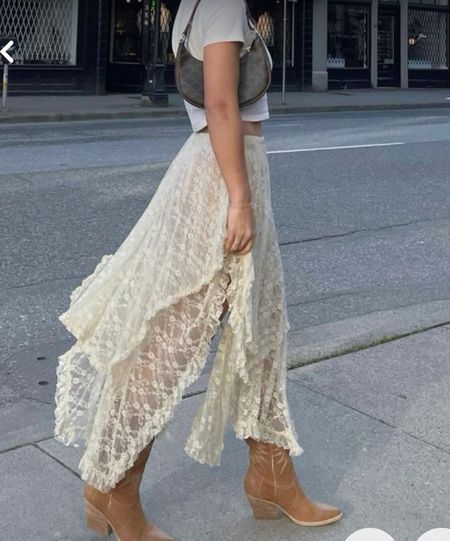 Lace skirt
Free people
Amazon
Boho 
Country Concert outfit 
Nashville outfit 

#LTKSeasonal #LTKstyletip #LTKFestival