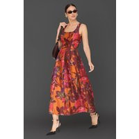 Fall Floral Fit & Flare Maxi Dress | Avec Les Filles