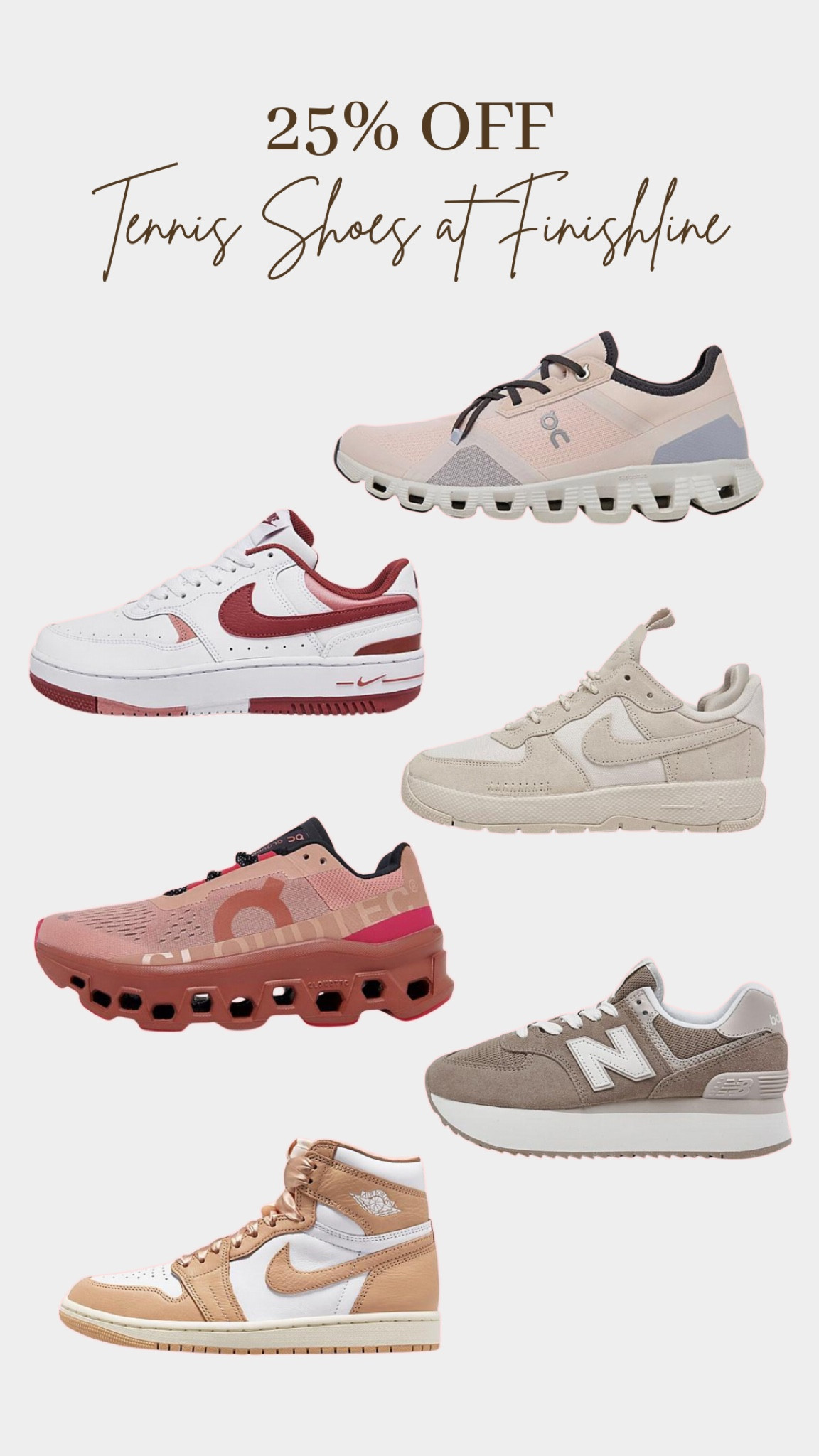 25% off tennis shoes at FinishLine with code SPRING25 👟

#LTKfindsunder100 #LTKshoecrush #LTKsalealert