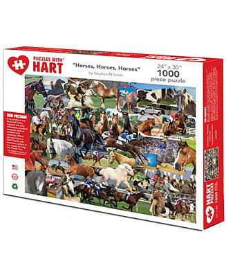 Horses 24" x 30" By Steve Smith Set, 1000 Puzzle | Macy's
