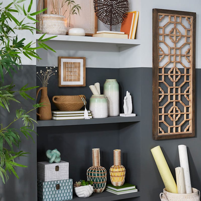 Natural Ceramic Vase, 10" | At Home