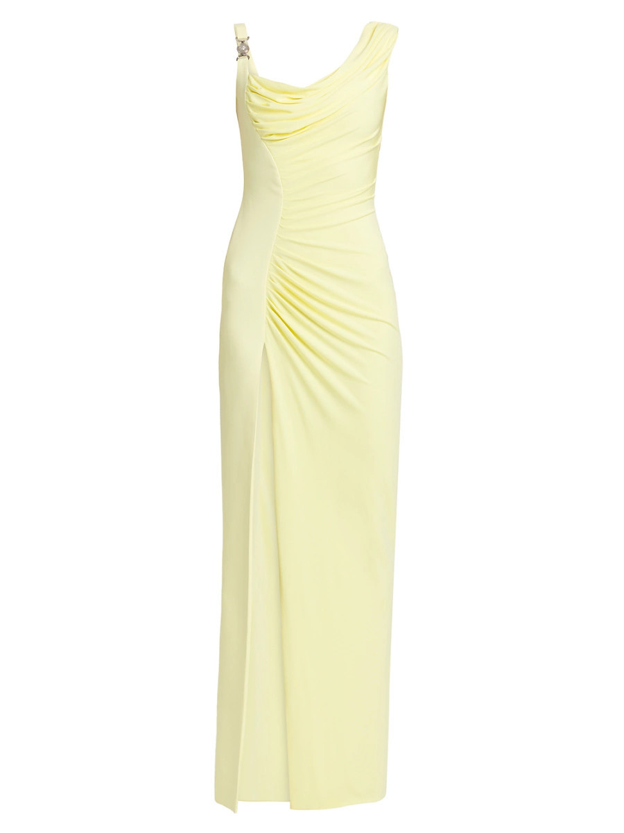Women's Responsible Stretch Crepe Jersey Gown - Pale Yellow - Size 2 | Saks Fifth Avenue
