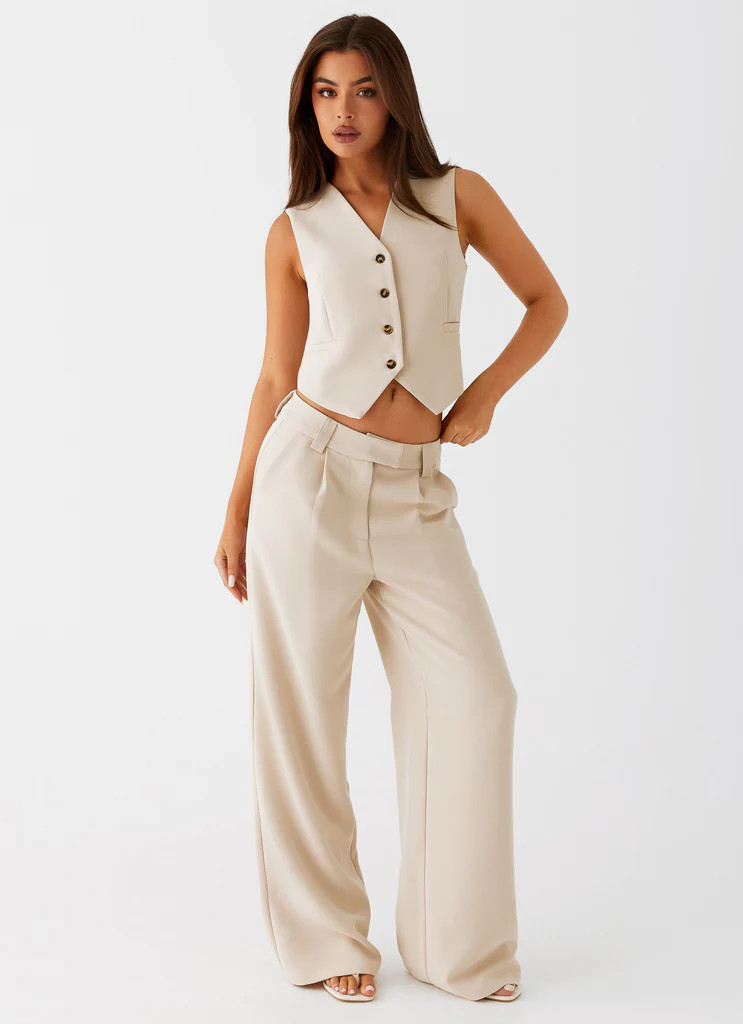 Midnight City Suit Pants - Beige | Peppermayo (Global)