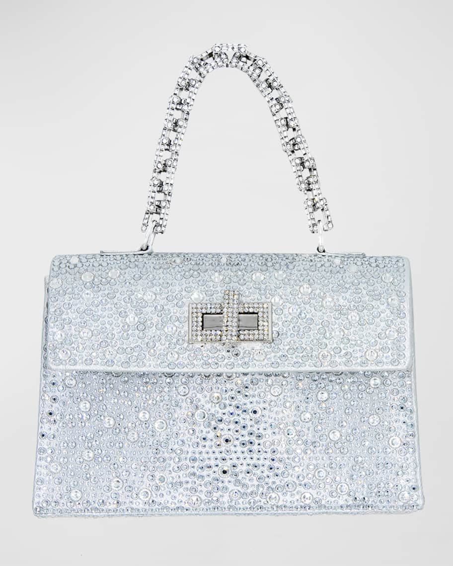 Gedebe Sophie Medium Crystal Top-Handle Bag | Neiman Marcus