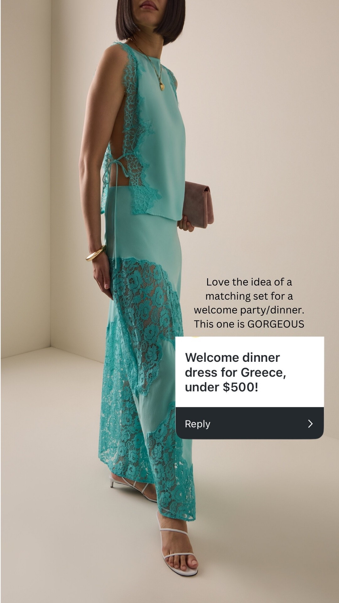 Welcome dinner outfit in Greece under $300