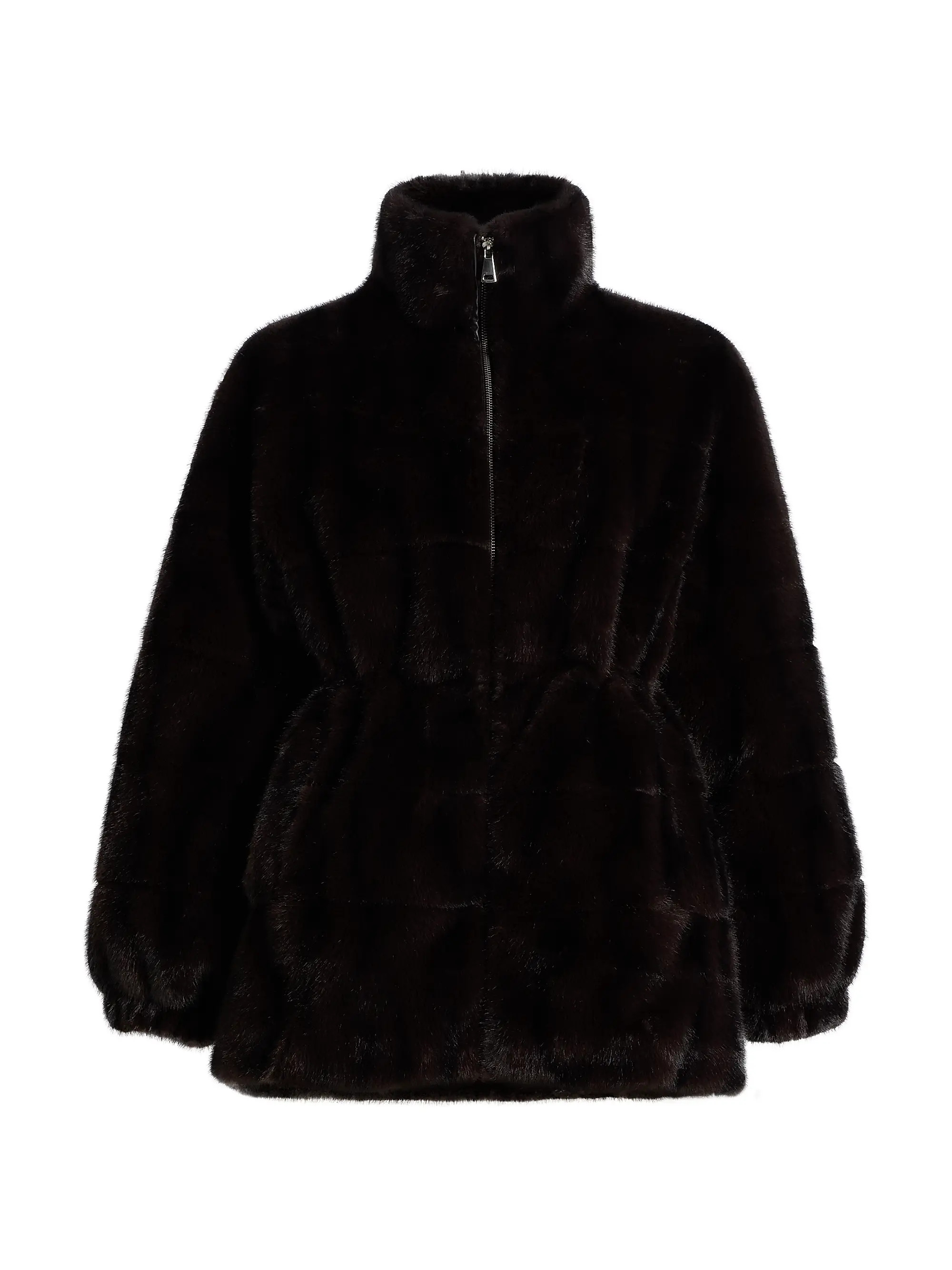 The Eliana Faux- Fur Zip-Front Coat | Saks Fifth Avenue