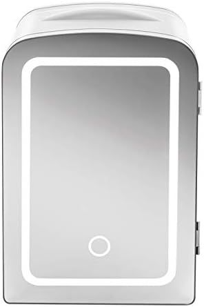 Chefman Portable Mirrored Beauty Fridge With LED Lighting 4 Liter Mini Refrigerator, Skin Care, M... | Amazon (US)