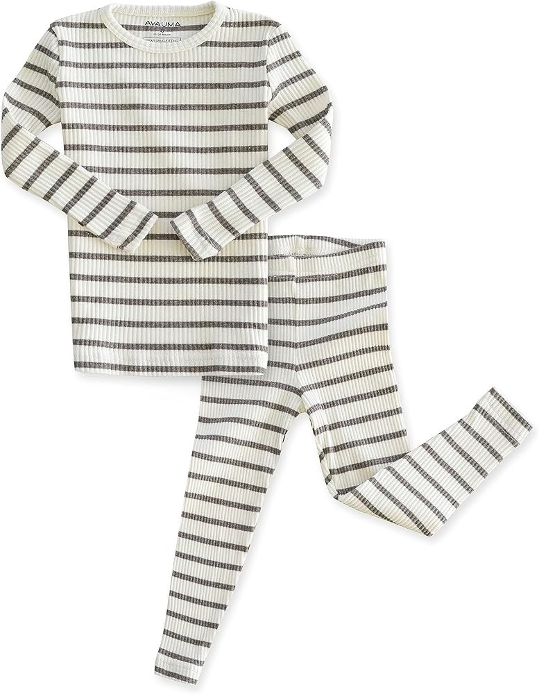 AVAUMA Baby Boys Girls Pajama Set 6M-7T Kids Cute Toddler Snug fit Pjs Cotton Sleepwear | Amazon (US)