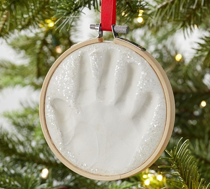 Baby Handprint Keepsake Christmas Ornament Kit | Pottery Barn Kids