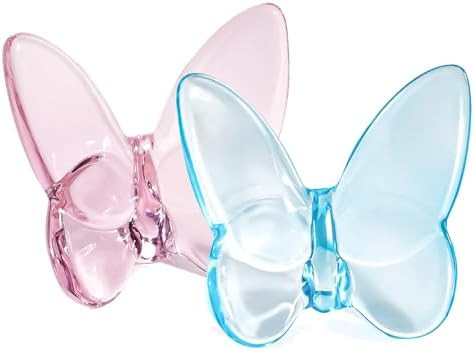 Crystal Butterfly Figurines - Flying Crystal Cut Glass Butterfly Ornament Statue Animal Collectib... | Amazon (US)