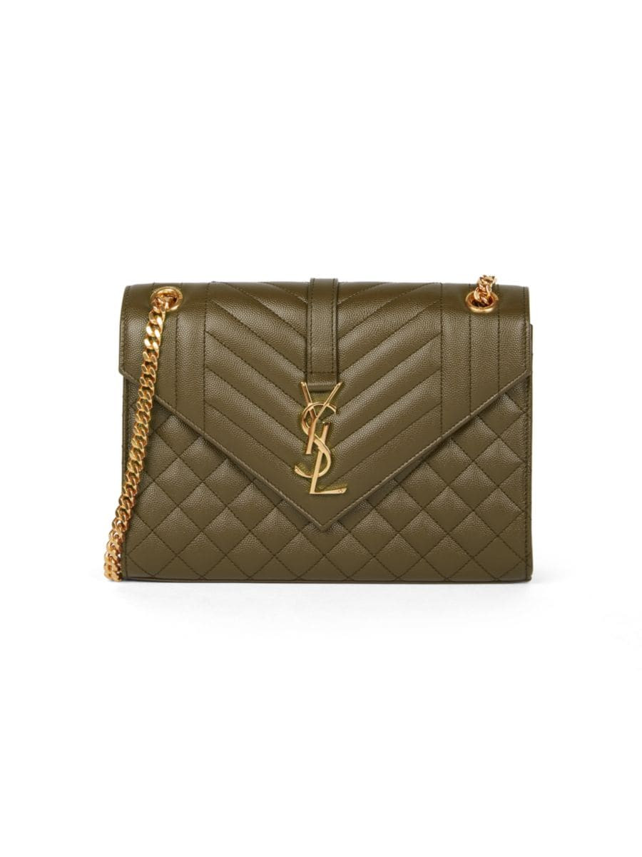 Medium Envelope Monogram Matelassé Leather Shoulder Bag | Saks Fifth Avenue