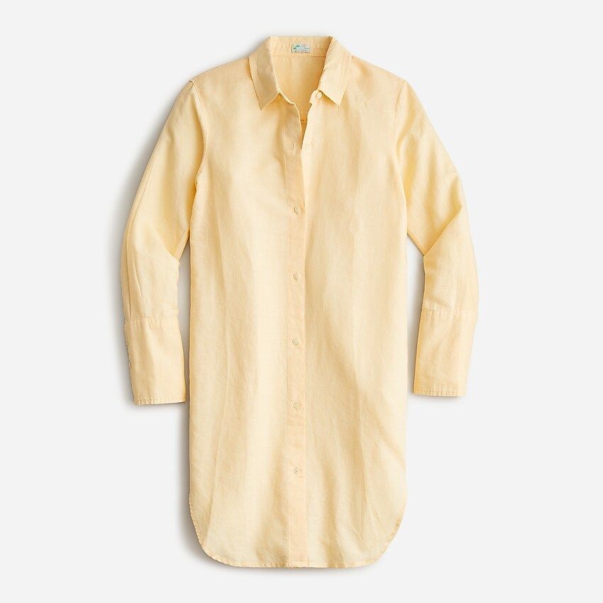 Cotton-linen beach shirt | J.Crew US