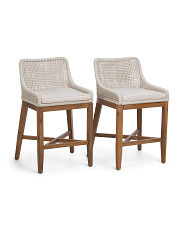 2pk Grid Weave Rope Counter Stools | Marshalls