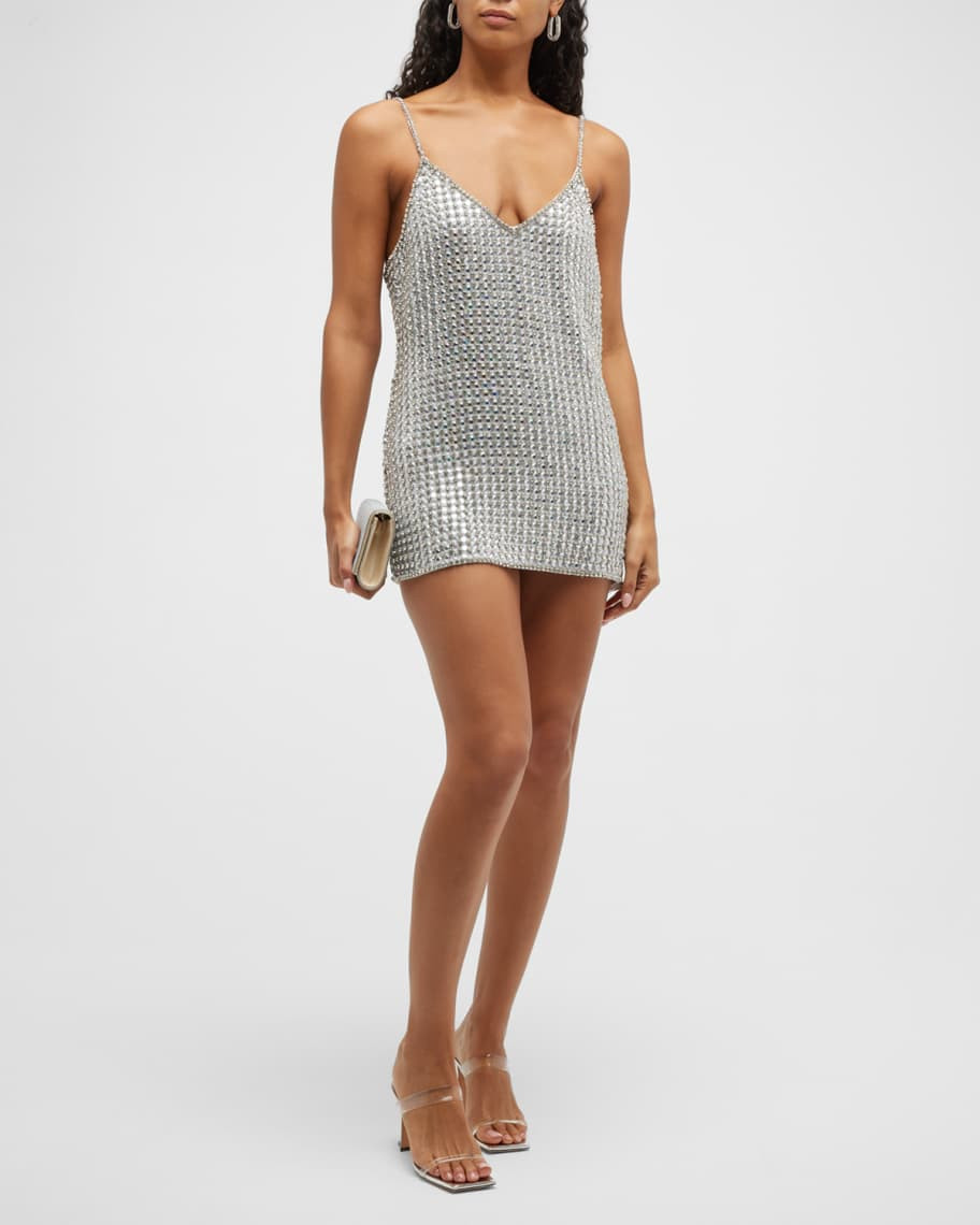 Retrofete Holland Bejeweled Mini Dress | Neiman Marcus