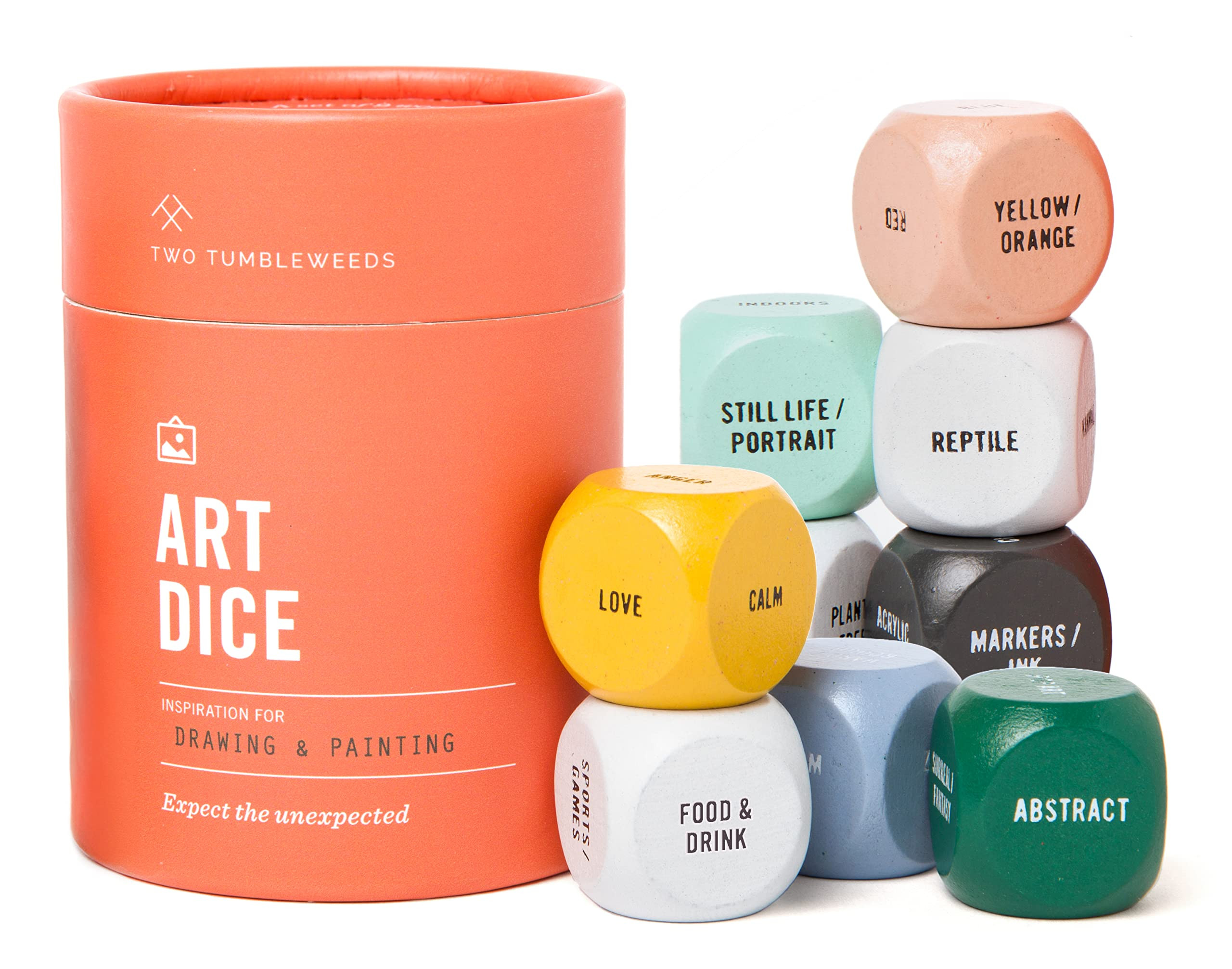 Two Tumbleweeds Art Dice - Drawing & Painting Game for Adults, Artists & Teachers - Set of 9 Dice... | Amazon (US)