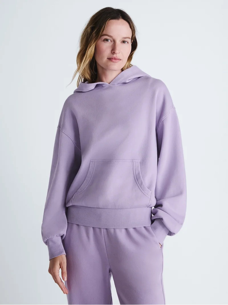 Scoop Women's and Women's Plus Mineral Wash Oversized Hoodie, Sizes XS-4X | Walmart (US)