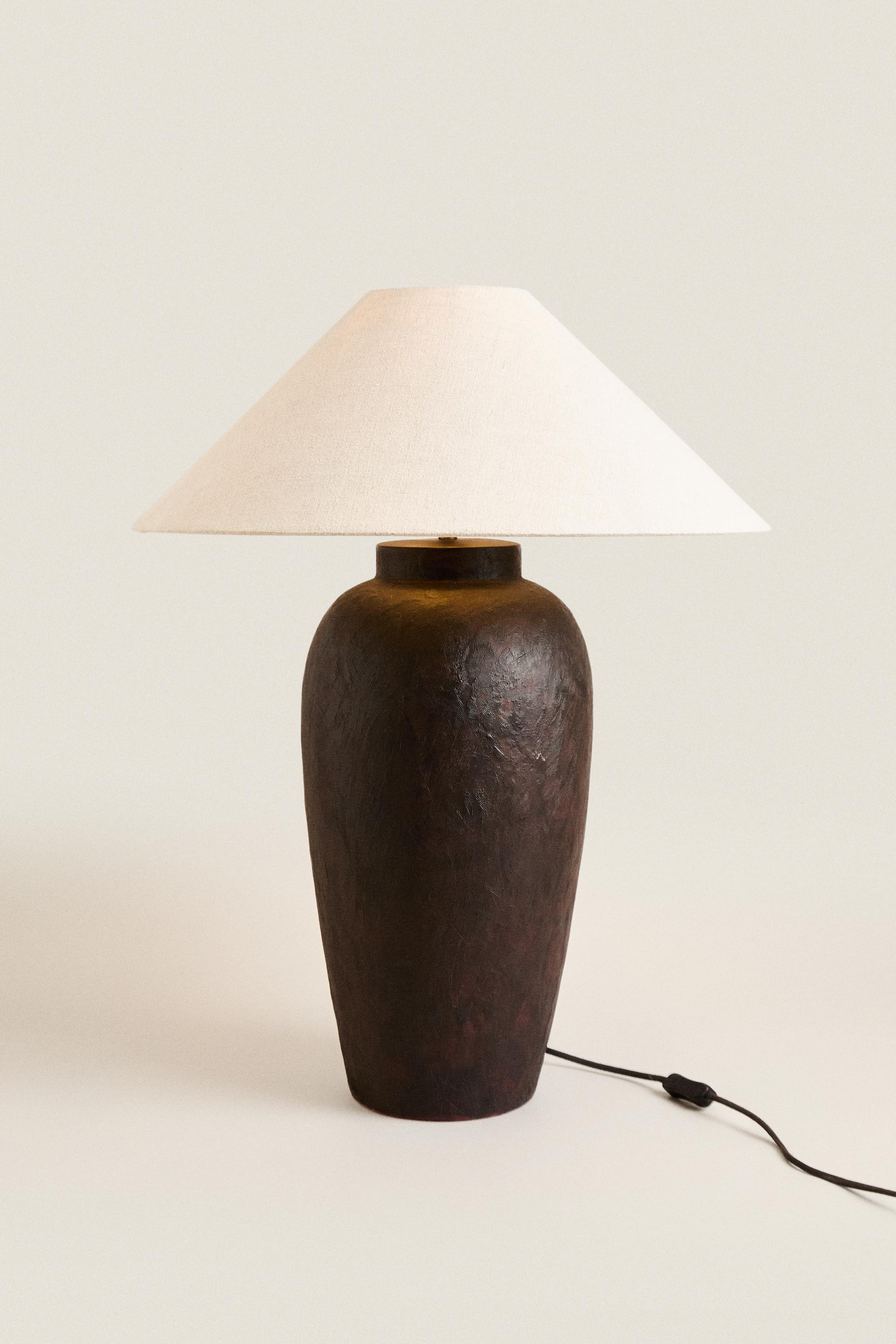 CERAMIC LINEN TABLE LAMP | Zara UK