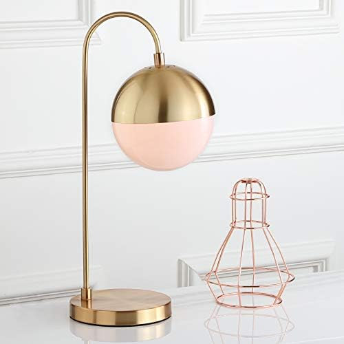 SAFAVIEH Lighting Collection Cappi Modern Brass Gold Orb 21-inch Bedroom Living Room Home Office ... | Amazon (US)