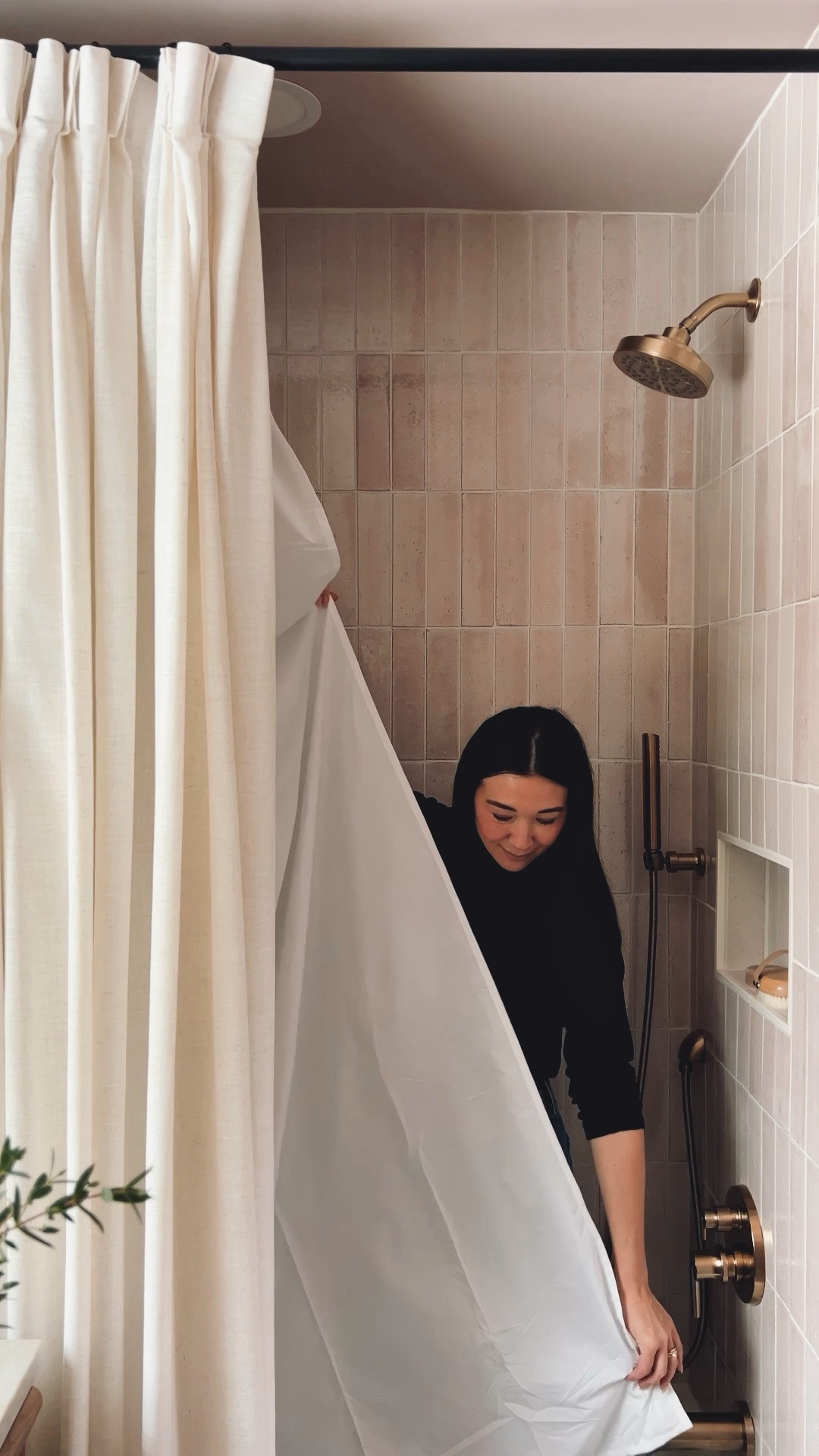 Extra long, extra wide shower curtain with no need for DIY or a seamstress!

#LTKHome