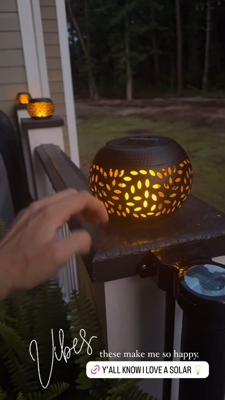Solar spot lanterns⚡️🫶🏼so cute for the patio!!! Comes in a 2 pack or solo // also in white! 

Amazon home / patio / summer / Holley Gabrielle 

#LTKHome #LTKVideo #LTKSeasonal