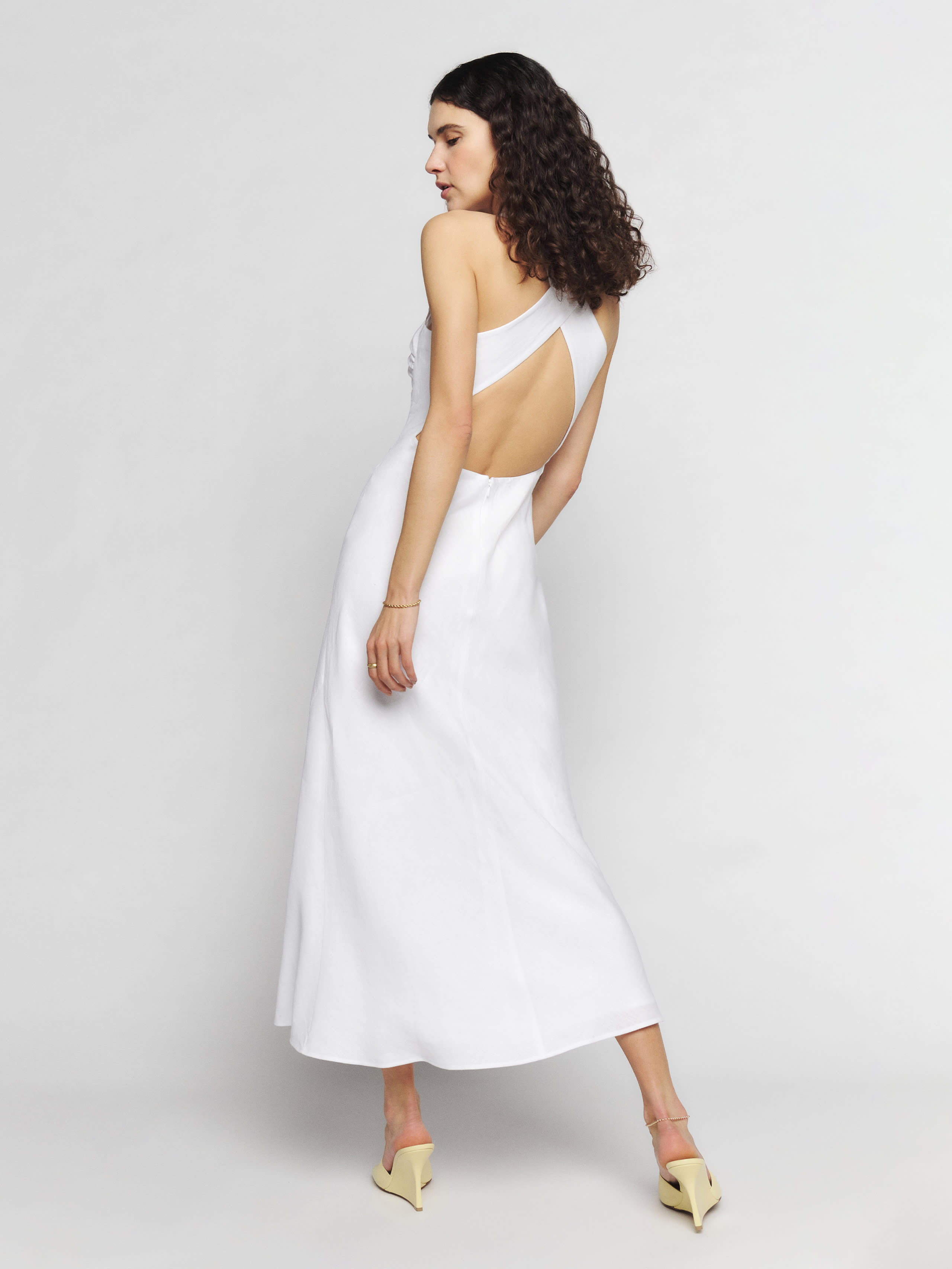 Casette Linen Dress | Reformation (Global)
