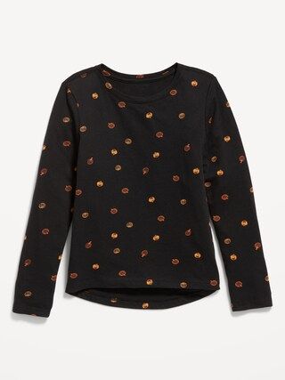 Softest Long-Sleeve Printed T-Shirt for Girls | Old Navy (US)