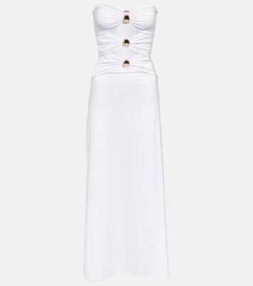Robe longue Jennifer à encolure bardot | Mytheresa (FR)