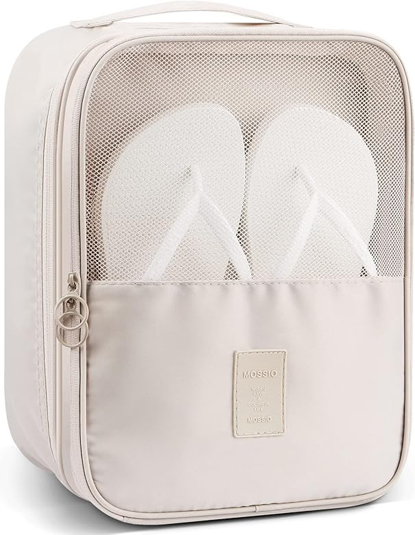 Mossio Shoe Bag Holds 3 Pair of Shoes for Travel and Daily Use Storage Pouch | Amazon (US)