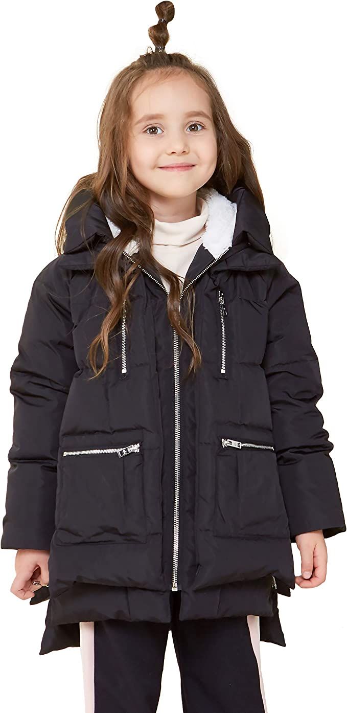 Amazon.com: Orolay Children Hooded Down Coat Girls Quilted Puffer Jacket Boys Winter Jackets Blac... | Amazon (US)