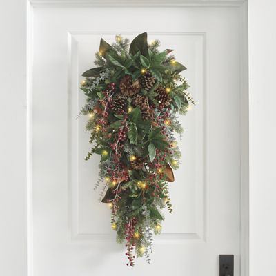 Home For Christmas Door Swag | Grandin Road | Grandin Road
