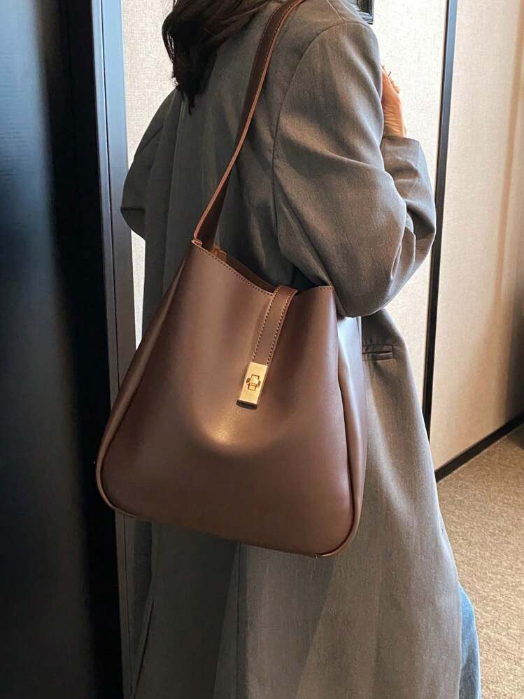 Brown tote bag | SHEIN
