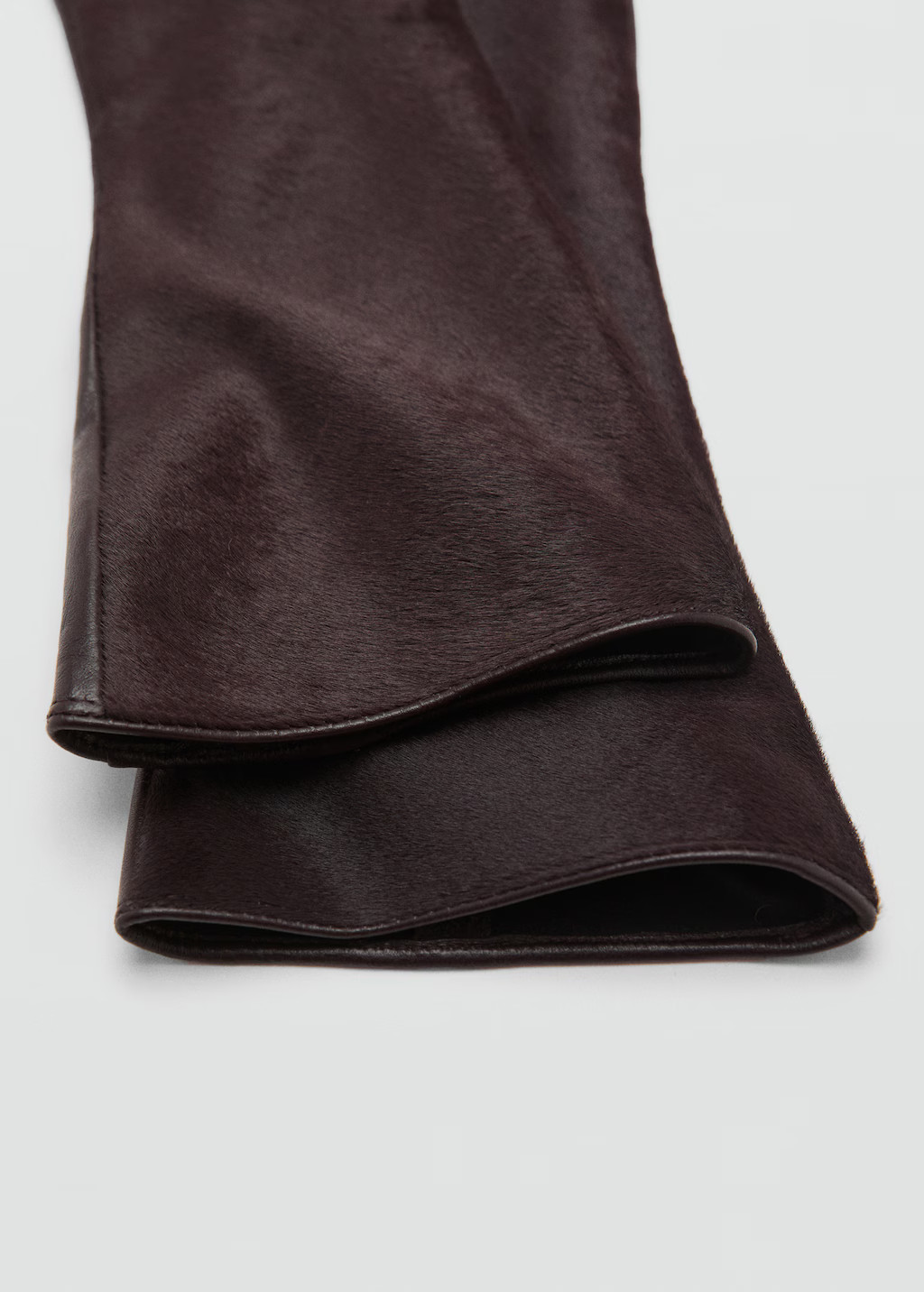 Long leather gloves with fur | Mango (US/MX/AU)