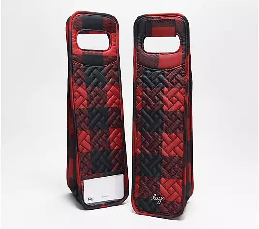 Lug Set of 2 Insulated Wine Totes - Shuttle - QVC.com | QVC