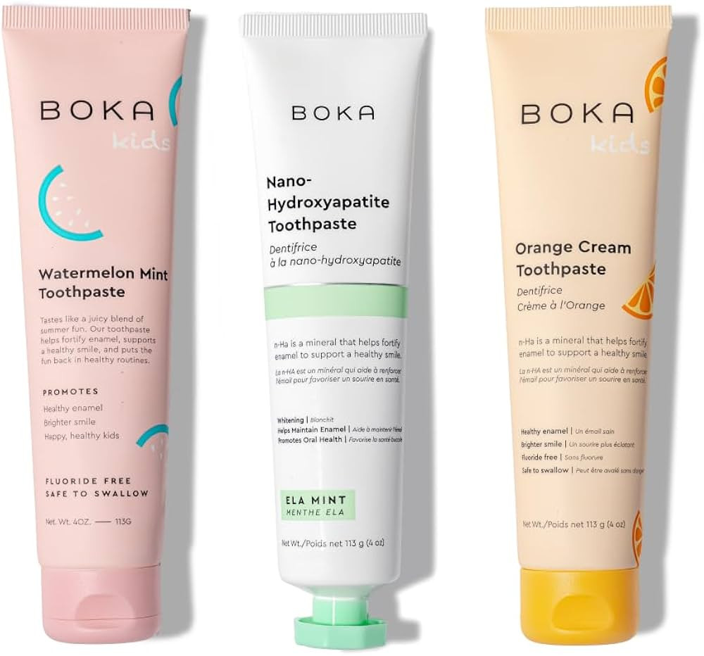 Boka Fluoride Free Toothpaste- Nano Hydroxyapatite, Remineralizing & Whitening- Dentist Recommend... | Amazon (US)