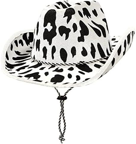 Beistle Cow Print Cowboy Hat-1 Pc, White/Black | Amazon (US)