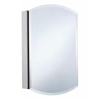 KOHLER Archer 20 in. W x 31 in. H Single Door Mirrored Recessed Medicine Cabinet in Anodized Alum... | The Home Depot
