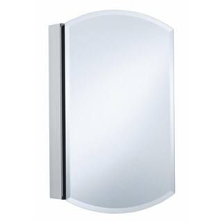 KOHLER Archer 20 in. W x 31 in. H Single Door Mirrored Recessed Medicine Cabinet in Anodized Alum... | The Home Depot