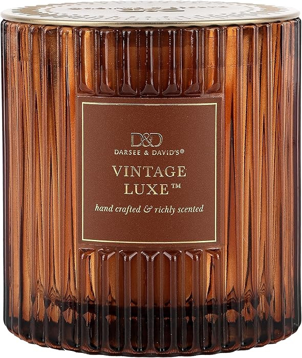 Darsee & David's, Vintage Luxe Ribbed Candle, 10 Ounces | Amazon (US)