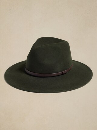 Simple Trim Wool-Felt Fedora | Banana Republic Factory