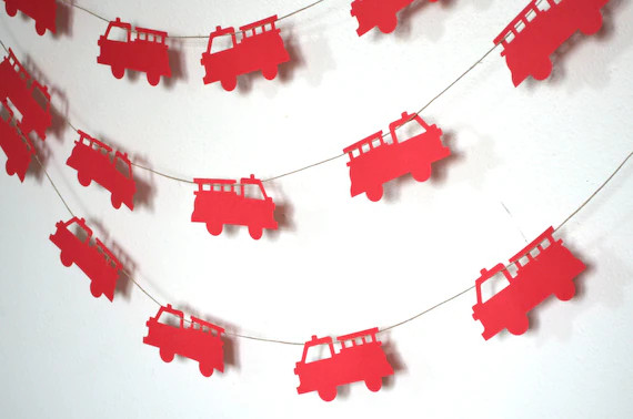 Fire Truck Banner Kit | Etsy (US)