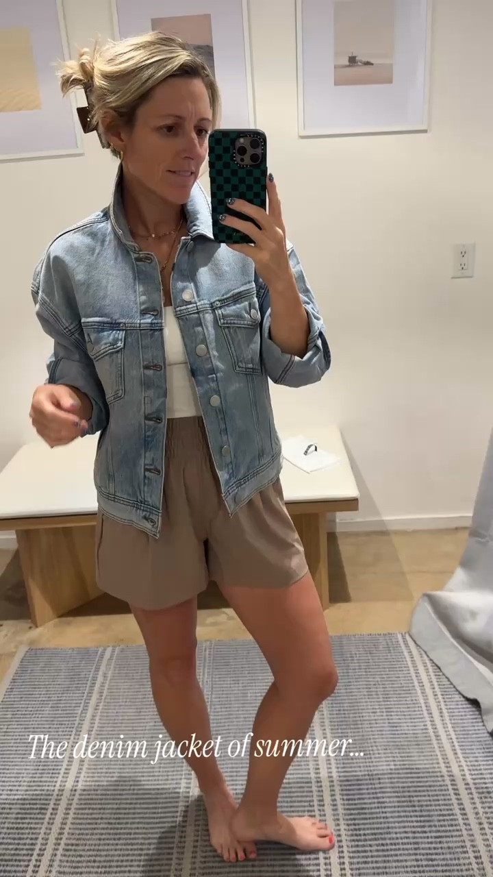 Completely obsessed with the new denim collection at Vuori.  Had to have this denim jacket for summer.

#springoutfits #summeroutfits 

 #LTKSeasonal #LTKOver40