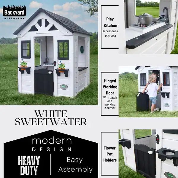 Backyard Discovery White Sweetwater Wood Playhouse - N/A | Bed Bath & Beyond